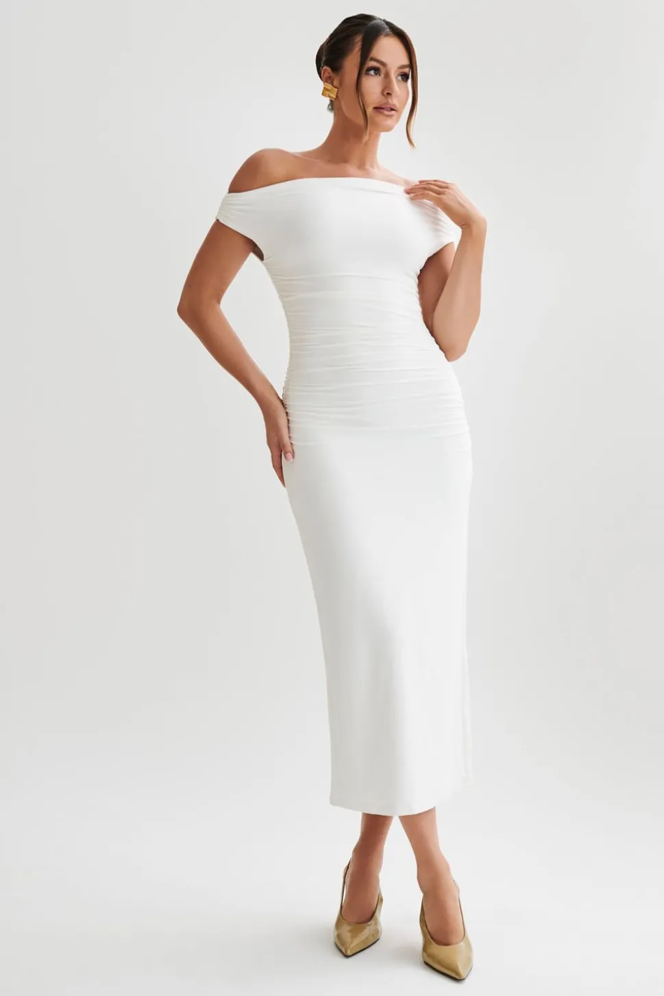 alayna_0-2.webp Women MESHKI Midi Dresses<Alayna
