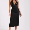 Women MESHKI Midi Dresses<Ebony