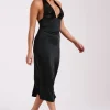 Women MESHKI Midi Dresses<Ebony