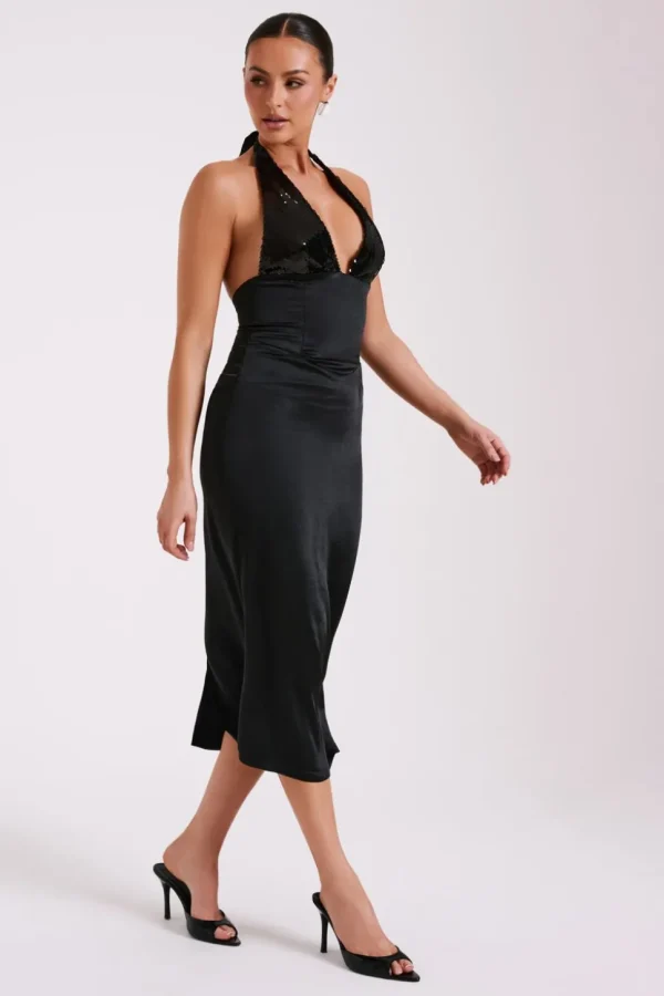 Women MESHKI Midi Dresses<Ebony