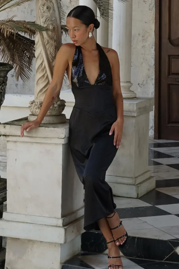 Women MESHKI Midi Dresses<Ebony