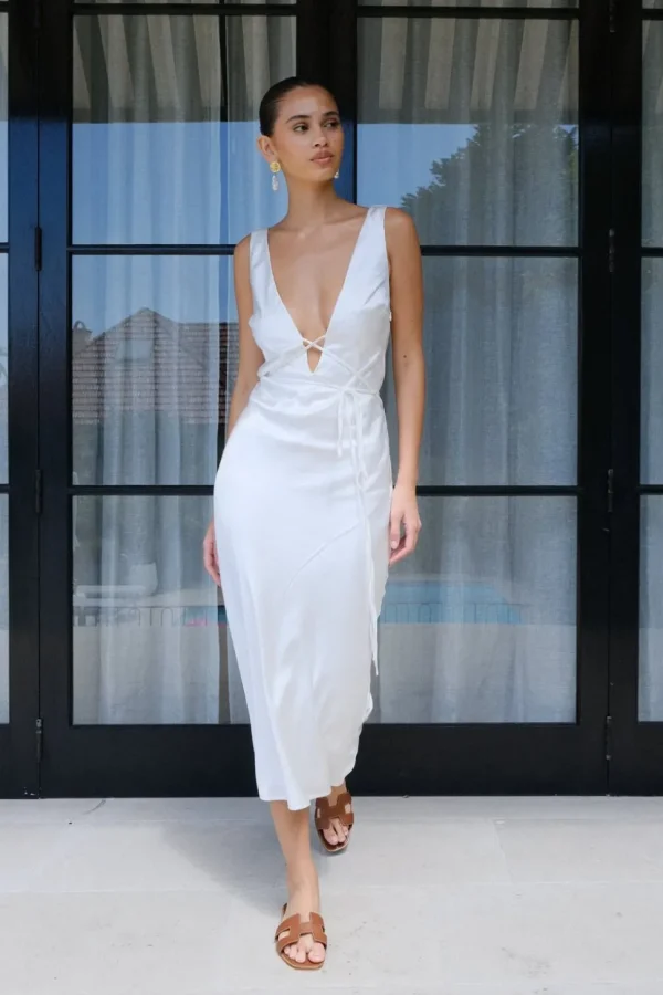 elouise_2-1.webp Women MESHKI Midi Dresses<Elouise