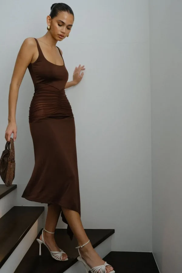 kora_2.webp Women MESHKI Midi Dresses<Kora