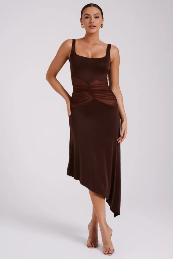 kora_3.webp Women MESHKI Midi Dresses<Kora