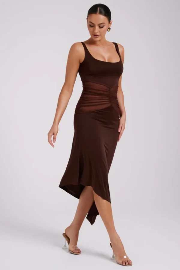 kora_6.webp Women MESHKI Midi Dresses<Kora