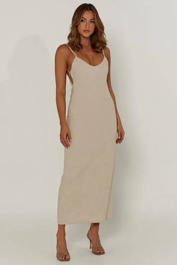 leana_4.webp Women MESHKI Midi Dresses<Leana