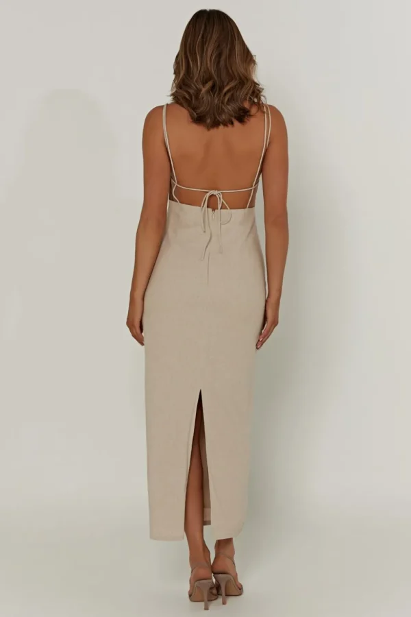leana_6.webp Women MESHKI Midi Dresses<Leana