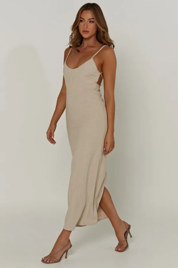 leana_8.webp Women MESHKI Midi Dresses<Leana