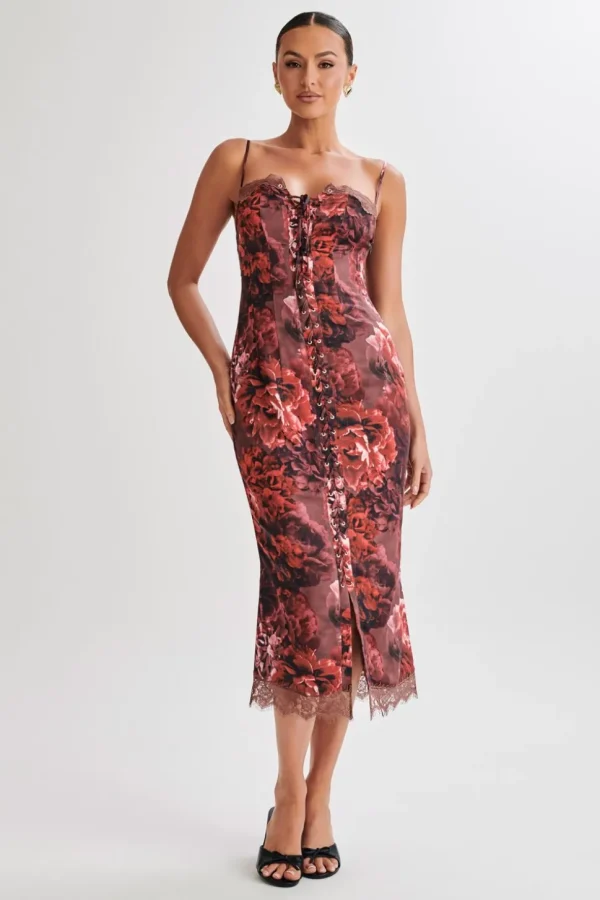 makayla_3.webp Women MESHKI Midi Dresses<Makayla