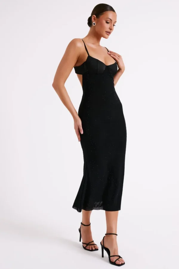 novah_3.webp Women MESHKI Midi Dresses<Novah