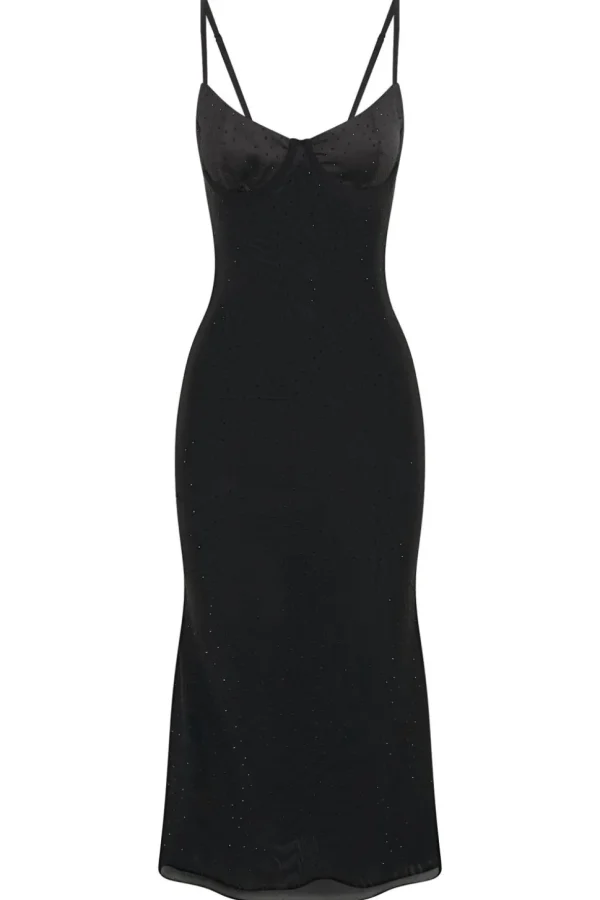 novah_6.webp Women MESHKI Midi Dresses<Novah
