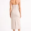 sable_1.webp Women MESHKI Midi Dresses<Sable