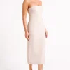 sable_3.webp Women MESHKI Midi Dresses<Sable