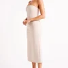 sable_4.webp Women MESHKI Midi Dresses<Sable