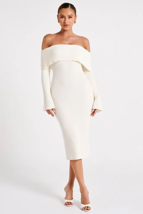 stefania_0-2.webp Women MESHKI Midi Dresses<Stefania