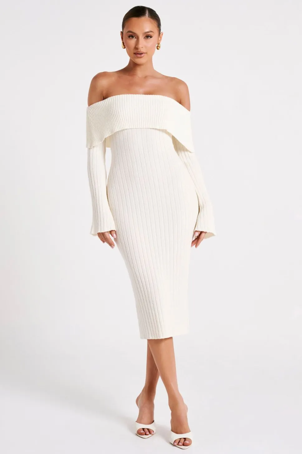 stefania_0-2.webp Women MESHKI Midi Dresses<Stefania